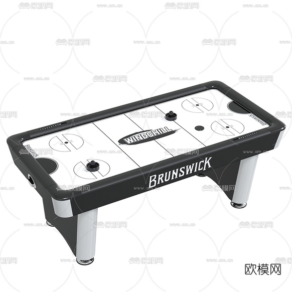 现代冰球桌3d模型下载