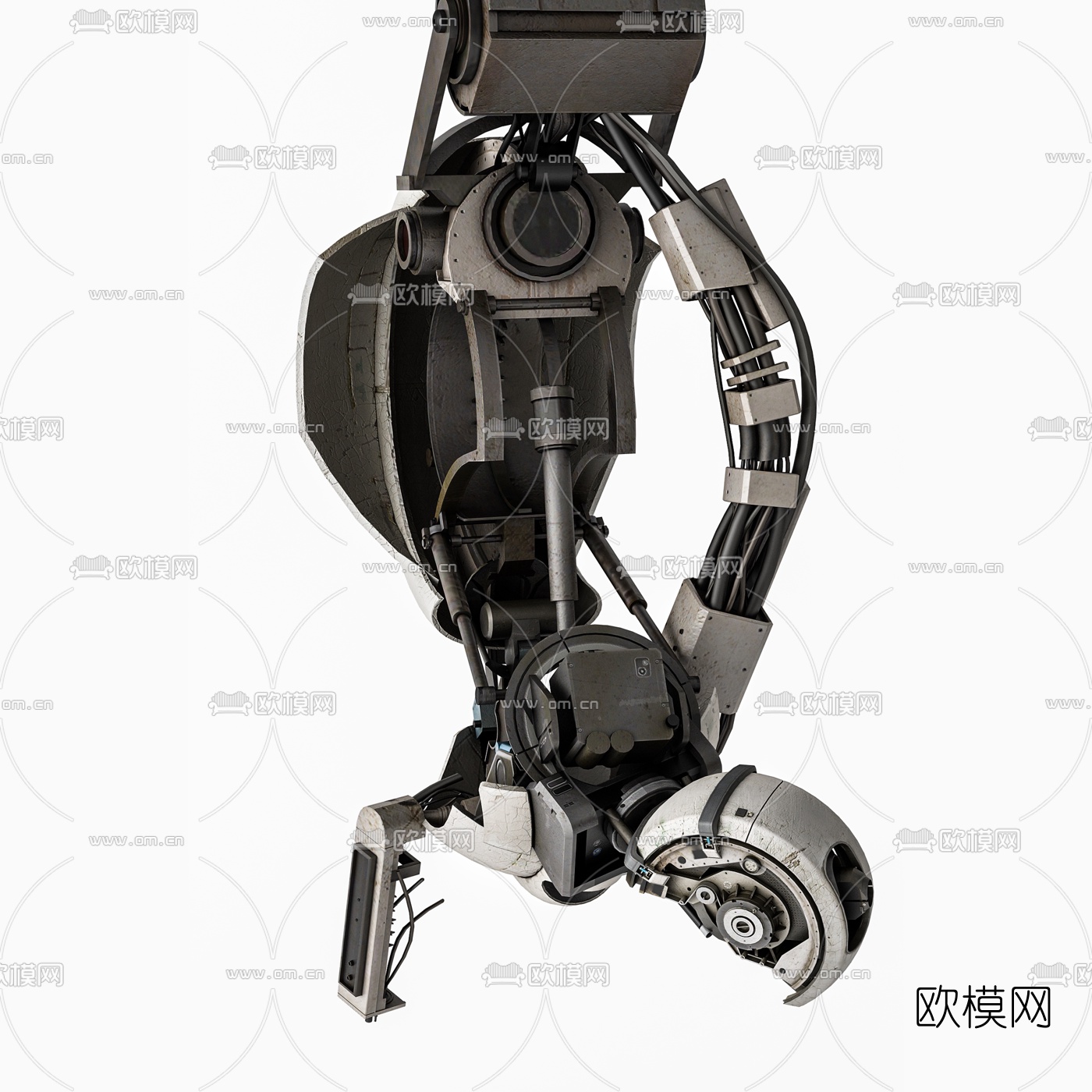 现代智能中枢机器人3d模型下载（渲染图2）