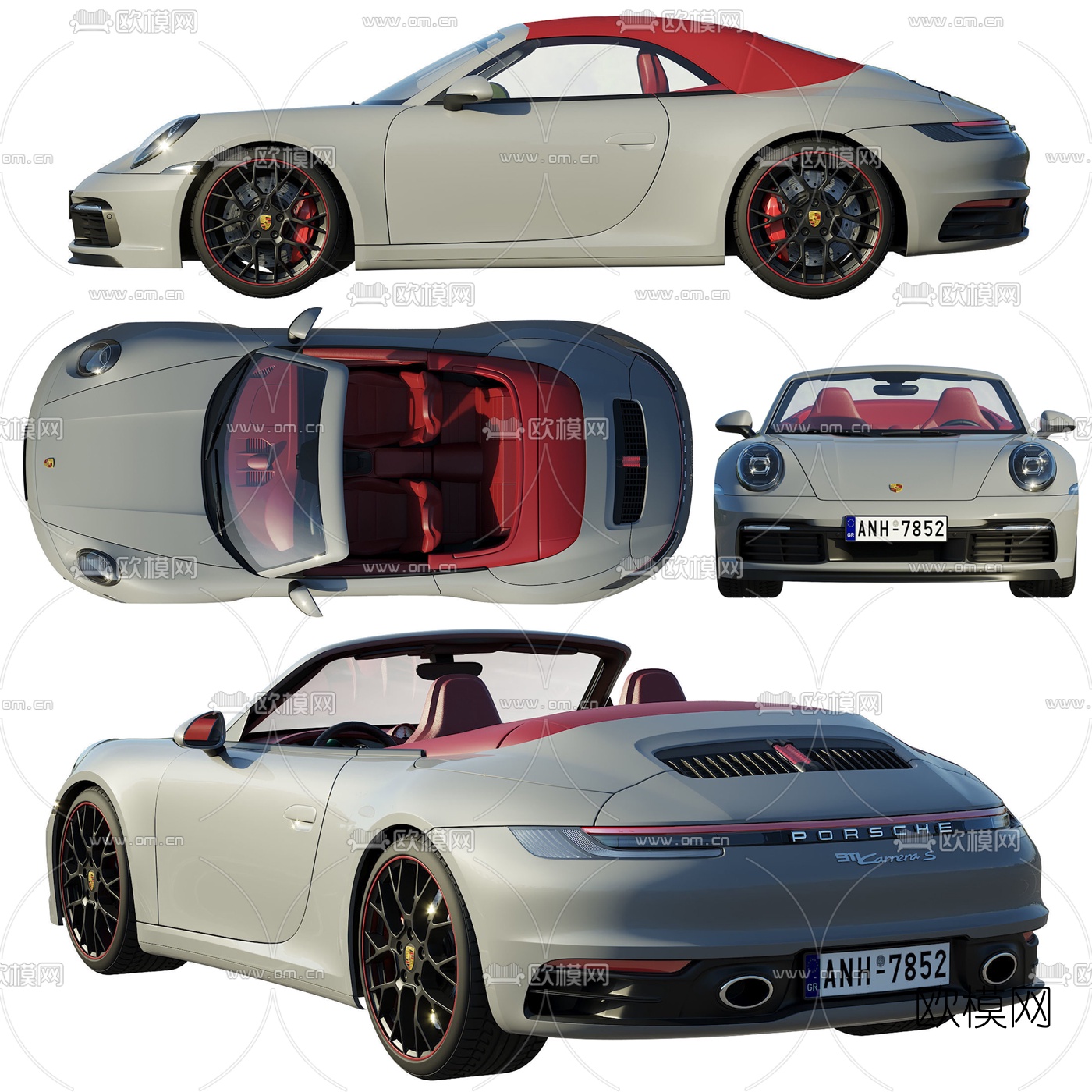 现代保时捷跑车3d模型