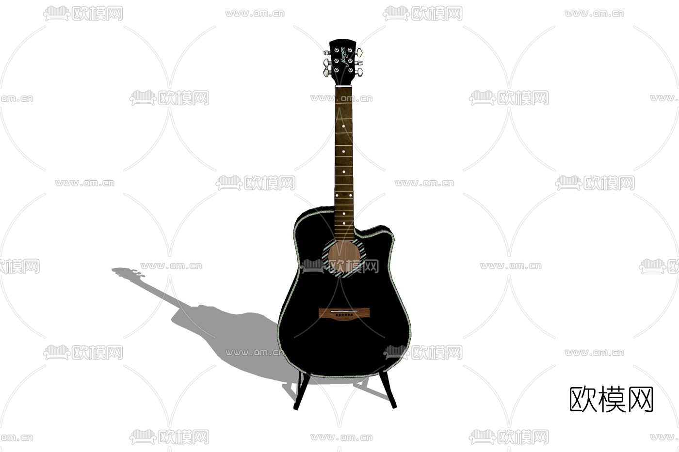 现代吉他免费su模型下载