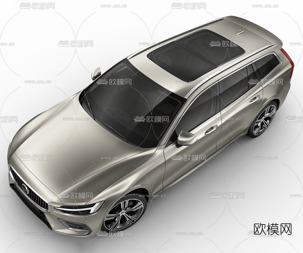 现代沃尔沃轿车3d模型