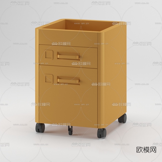 现代文件柜免费3d模型下载