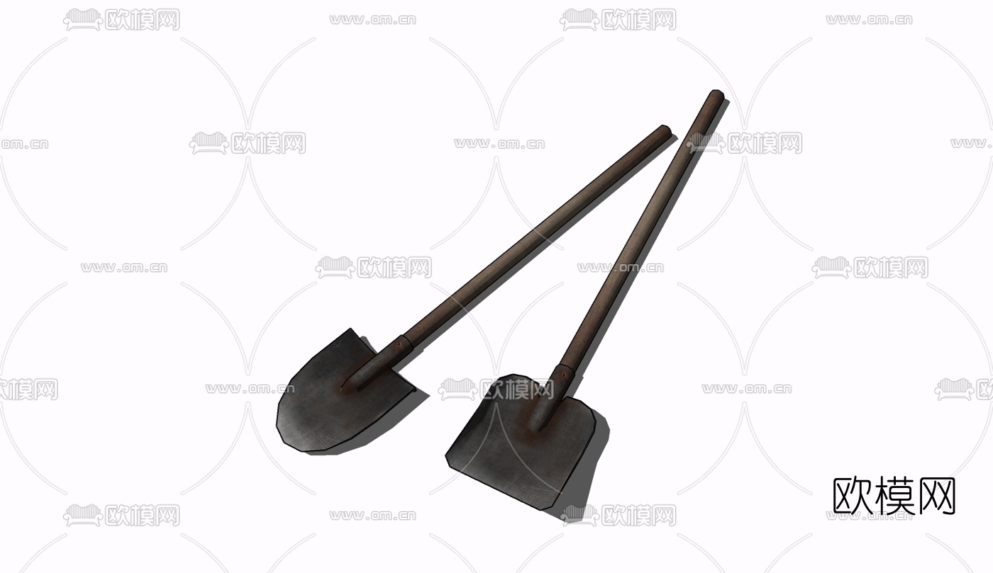 现代铁锹免费su模型下载