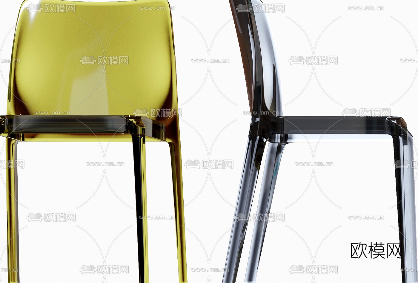 现代时尚休闲椅3d模型下载（渲染图4）