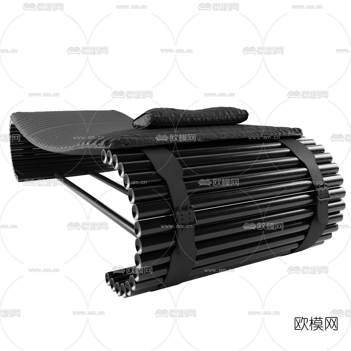 现代个性躺椅3d模型