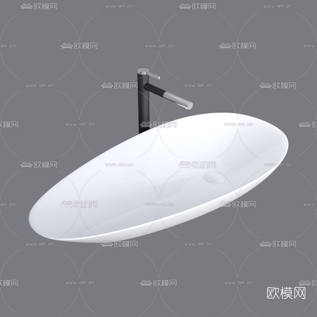 现代洗手台免费3d模型下载