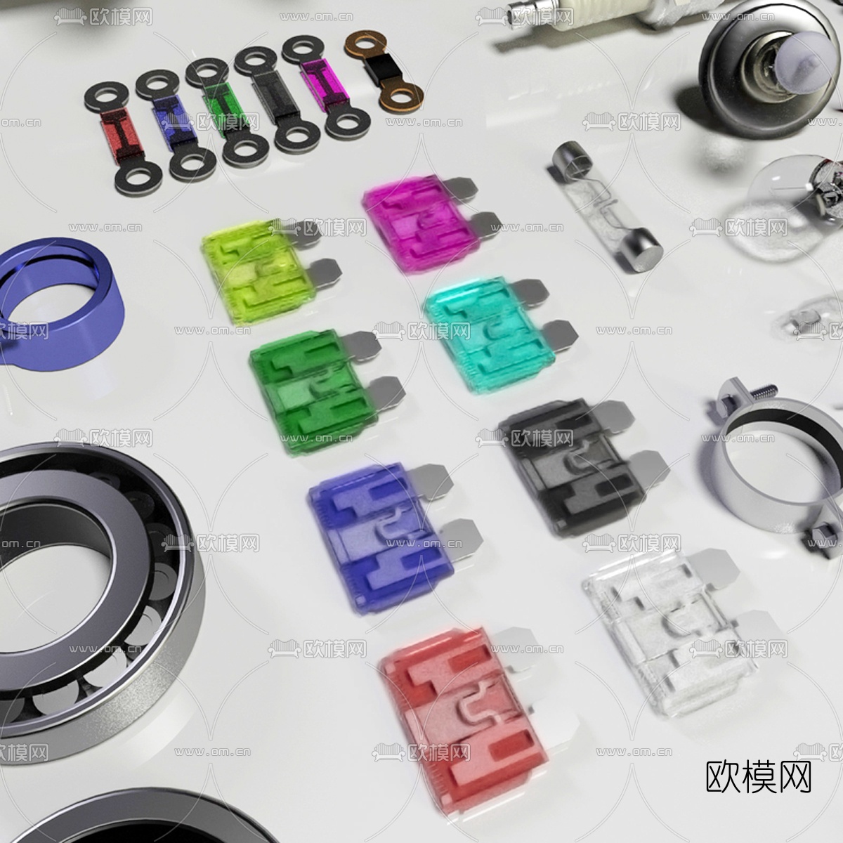 现代汽车零部件3d模型下载（渲染图3）