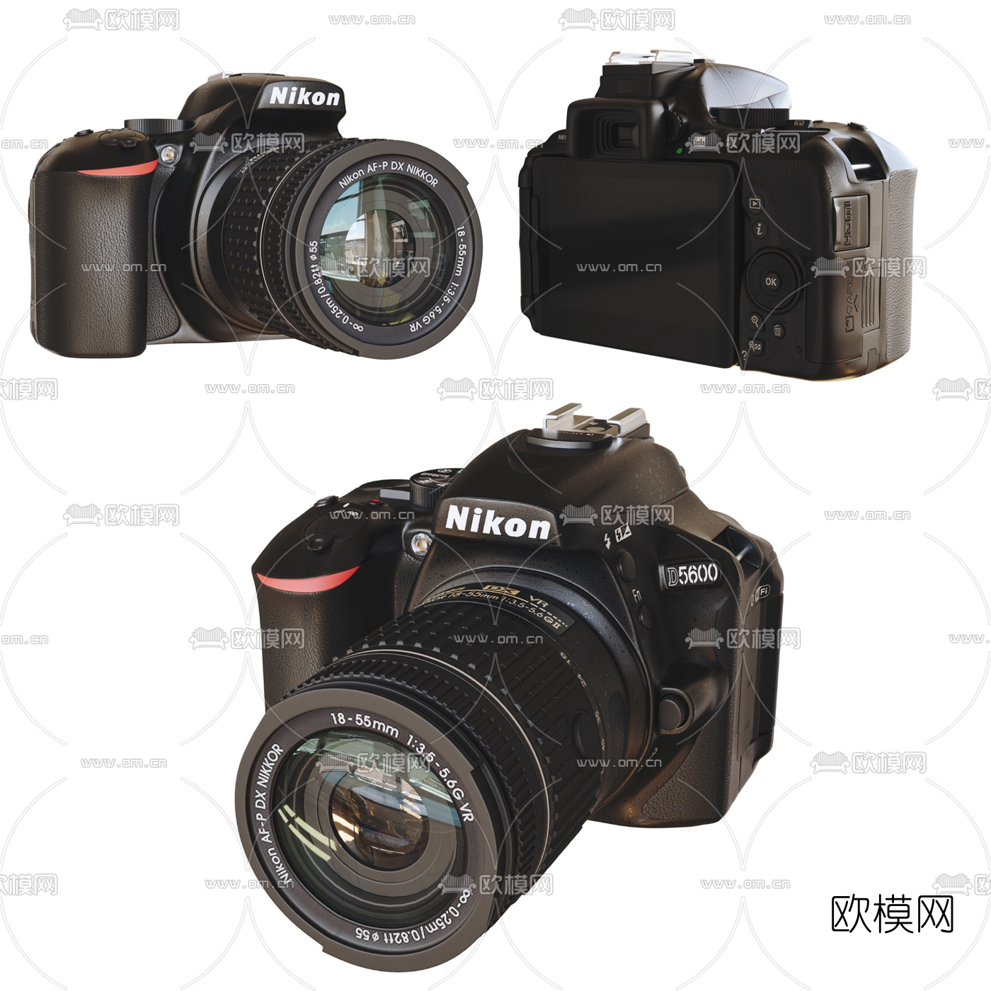 现代单反数码相机3d模型