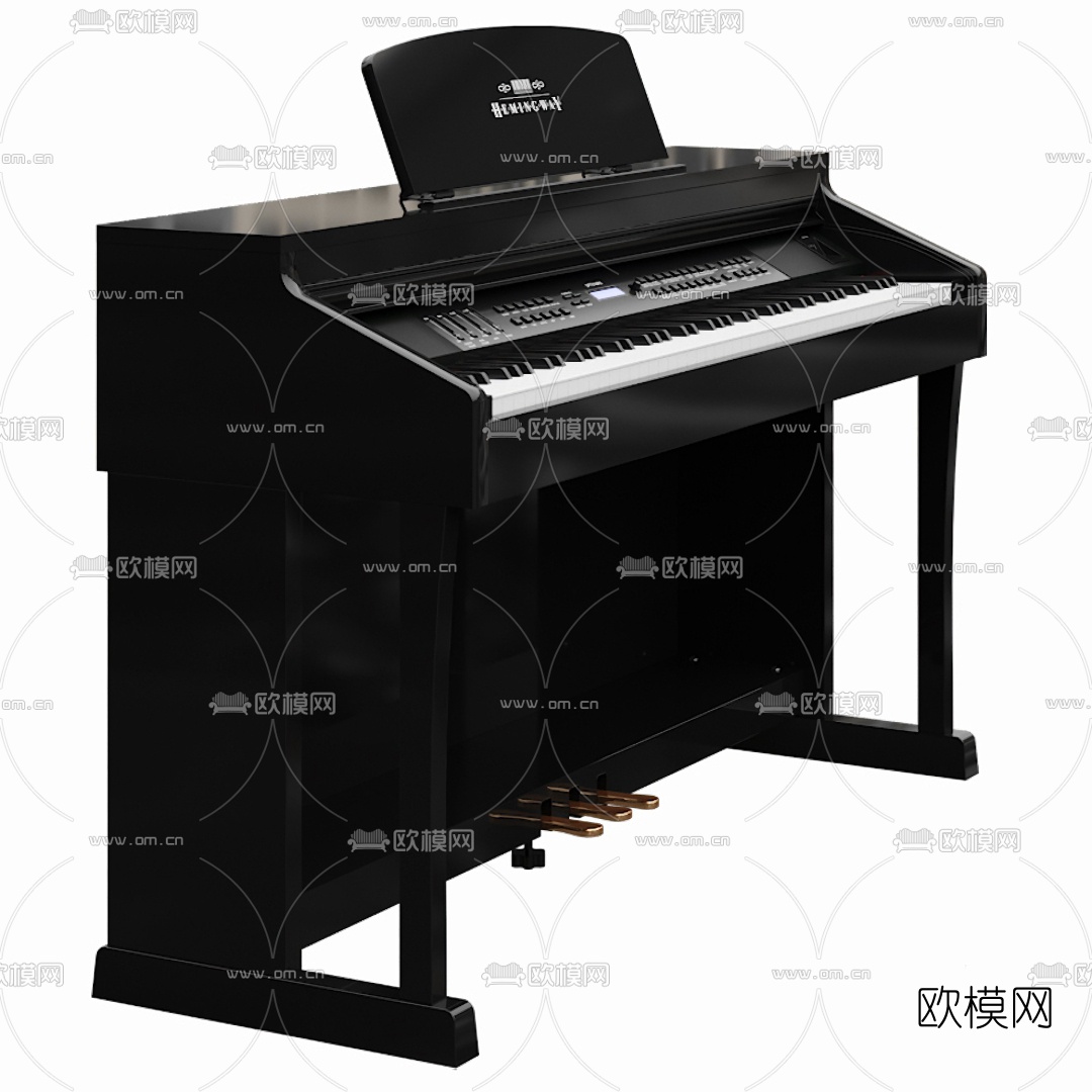 现代钢琴3d模型