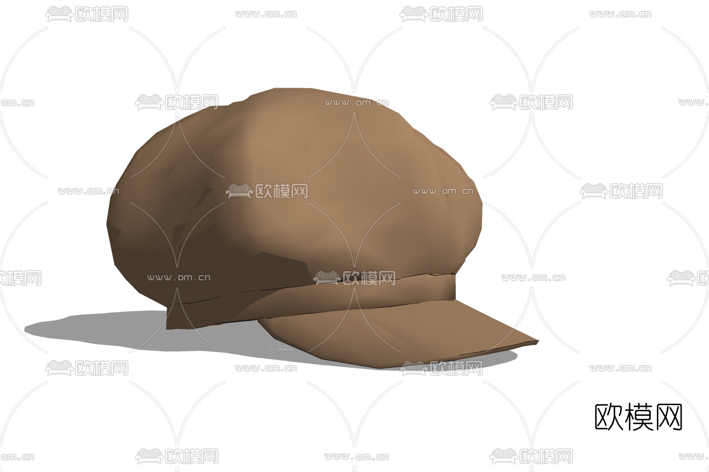 现代鸭舌帽免费su模型下载