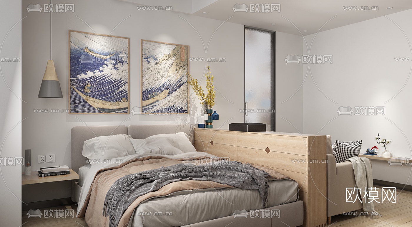 现代公寓免费3d模型下载（渲染图3）