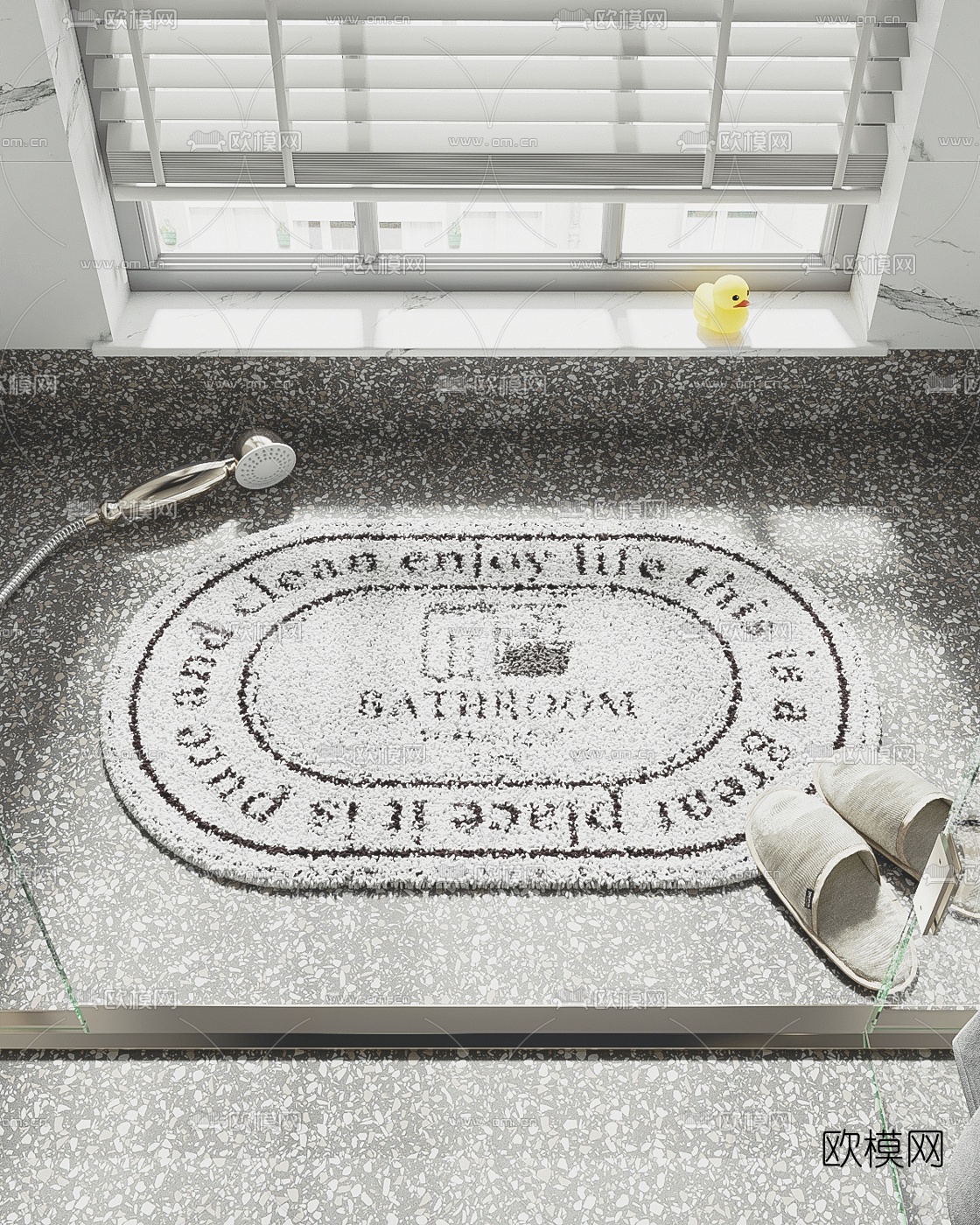 北欧儿童地毯3d模型下载（渲染图2）