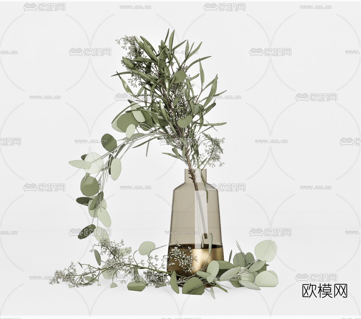现代花瓶su模型