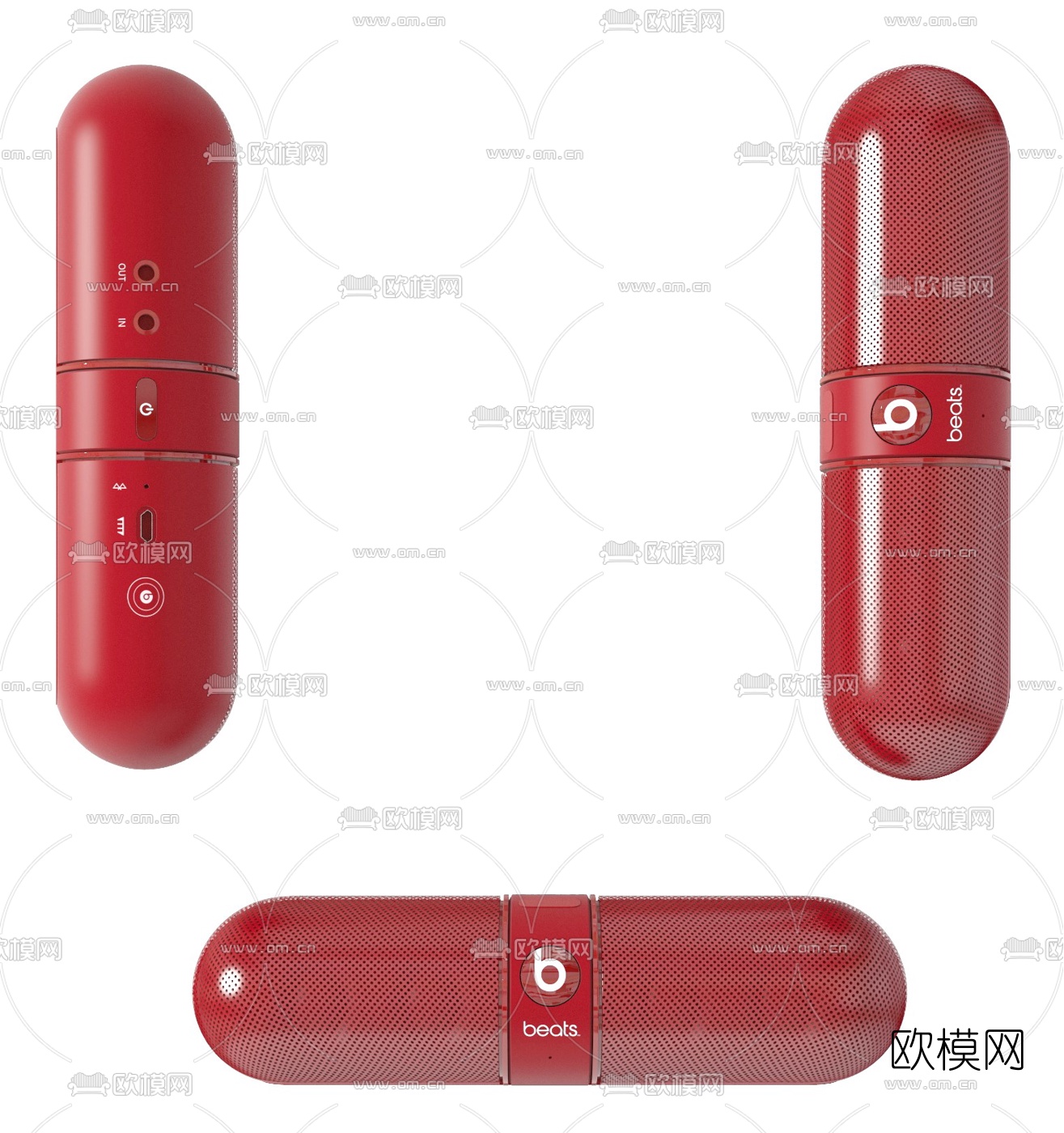 现代蓝牙音响3d模型下载