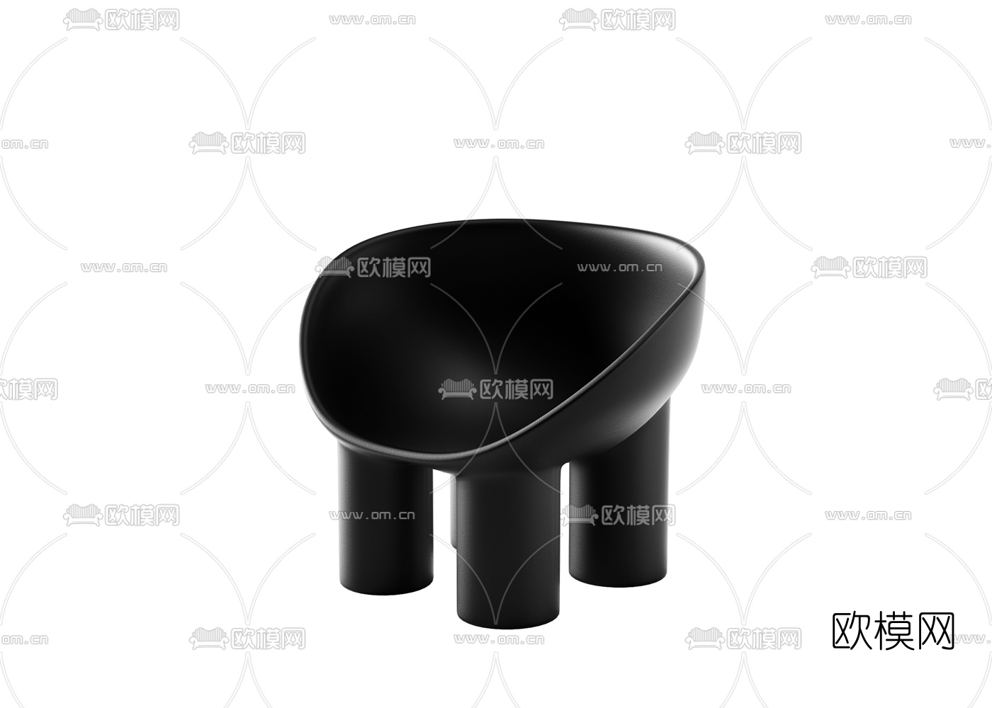 现代休闲椅3d模型