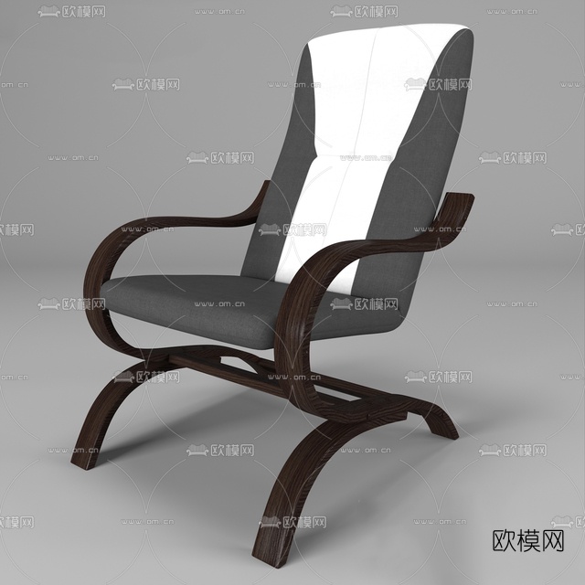 现代布艺休闲椅免费3d模型-免费3dmax模型库-欧模网