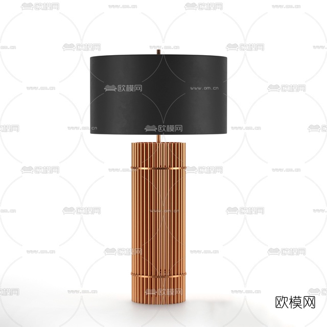 现代金属台灯免费3d模型下载