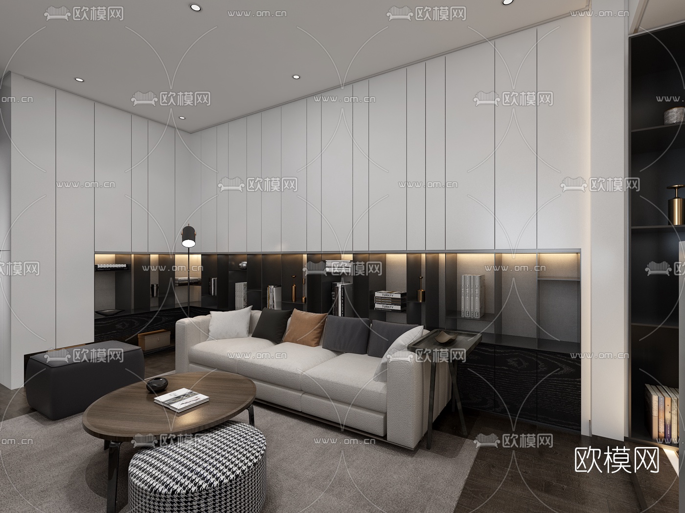 现代公寓客餐厅免费3d模型
