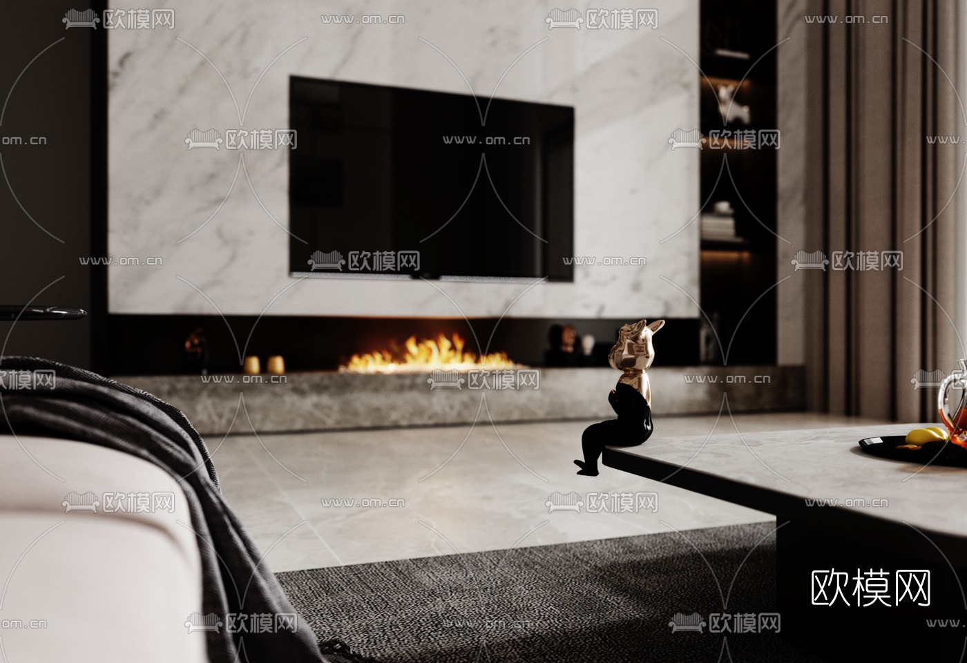 现代组合沙发3d模型