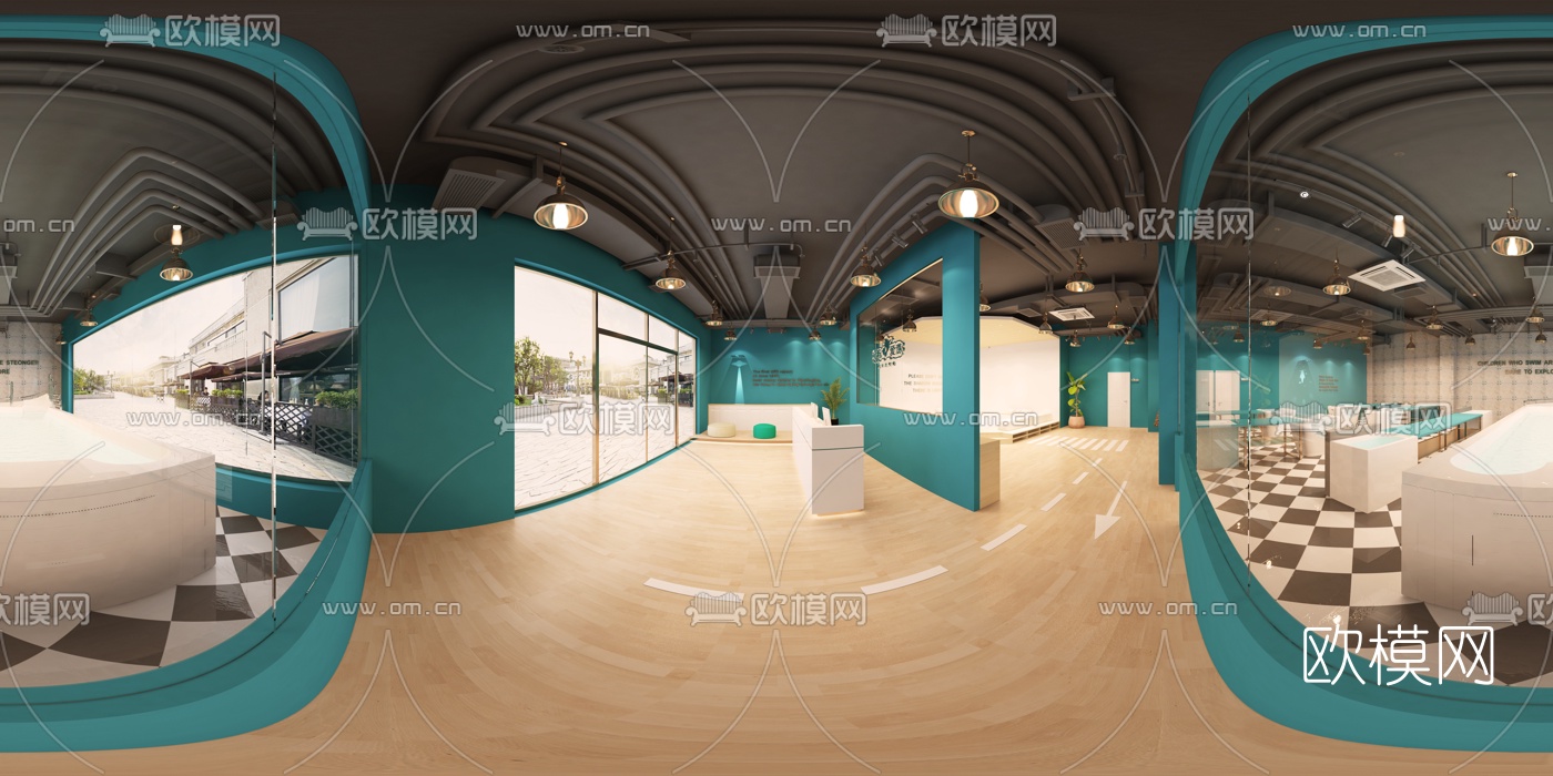 北欧儿童游泳馆免费3d模型下载（渲染图8）