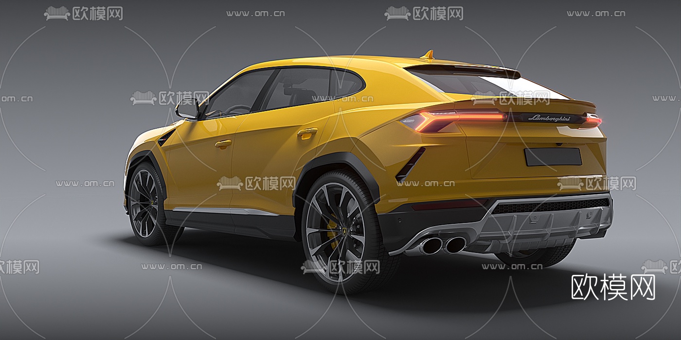 现代兰博基尼Urus越野车3d模型下载（渲染图2）