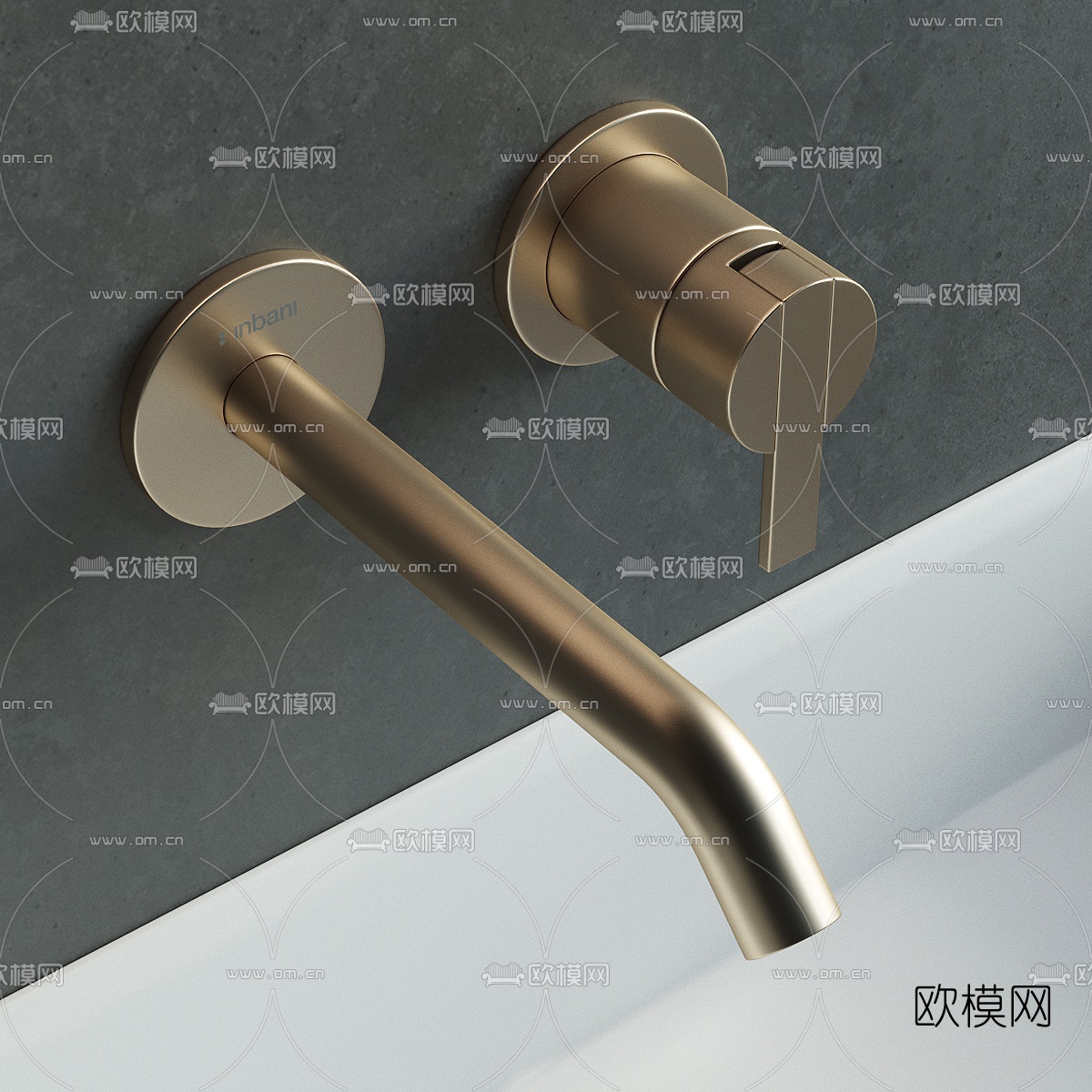 现代台盆洗手台3d模型