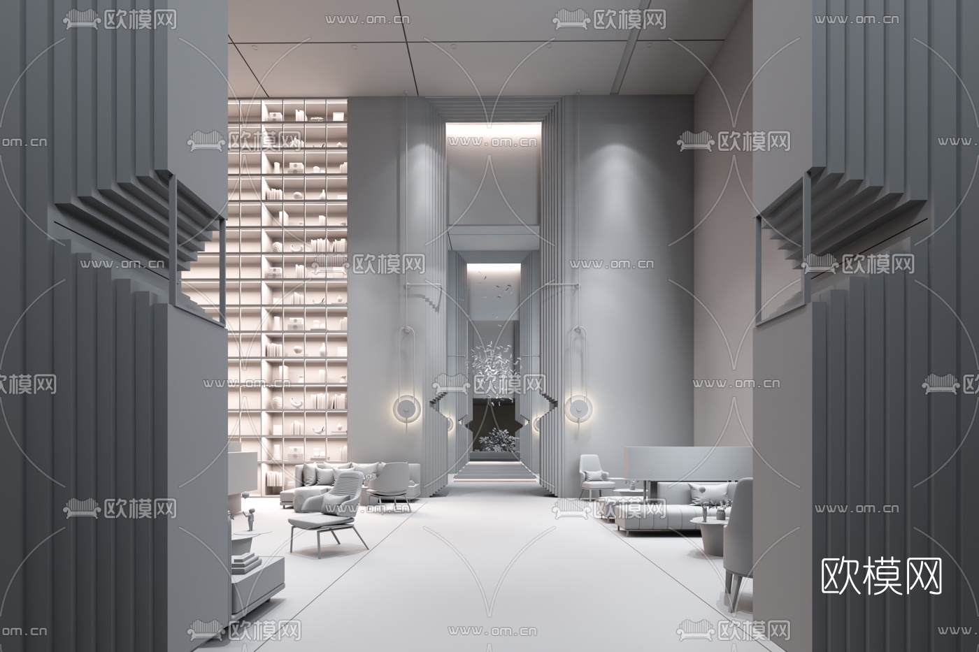 黄志达设计 西安荣民捌号售楼处3d模型
