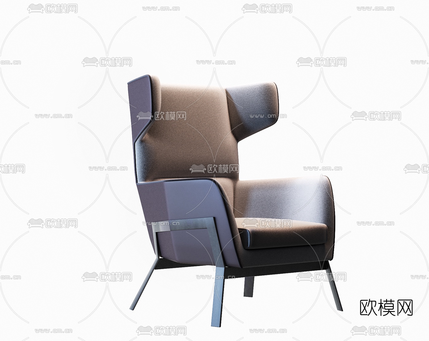 现代休闲沙发椅3d模型