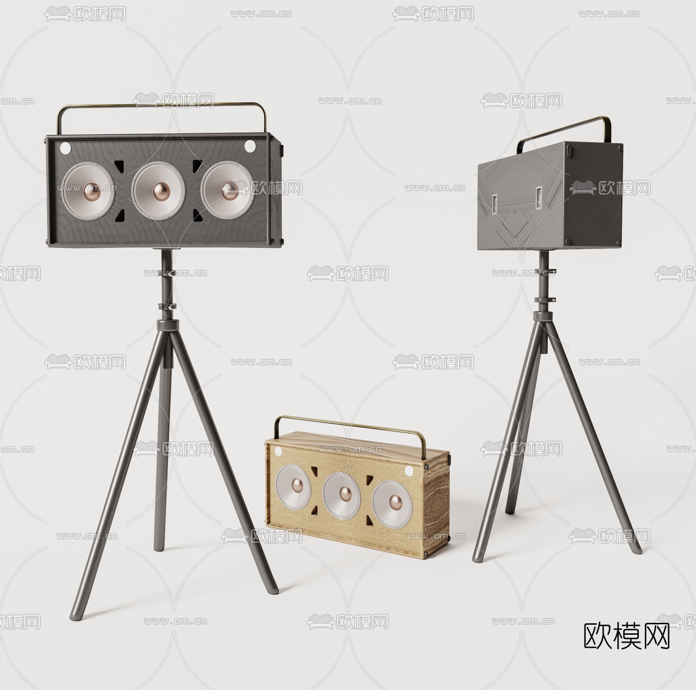 现代音响3d模型