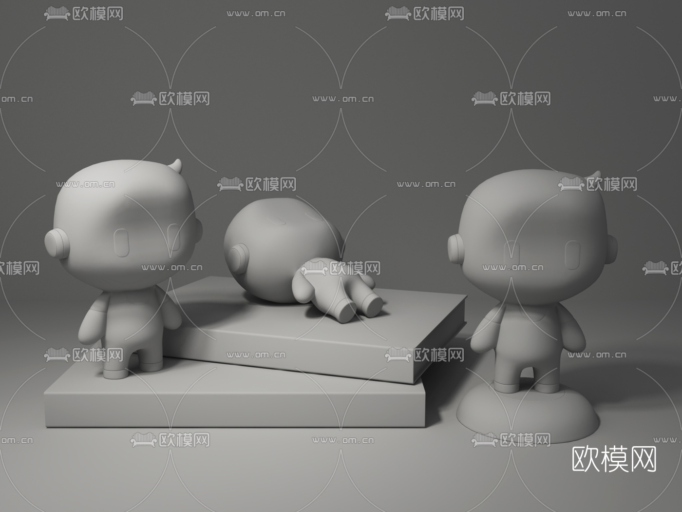现代oppo娃娃饰品摆件3d模型