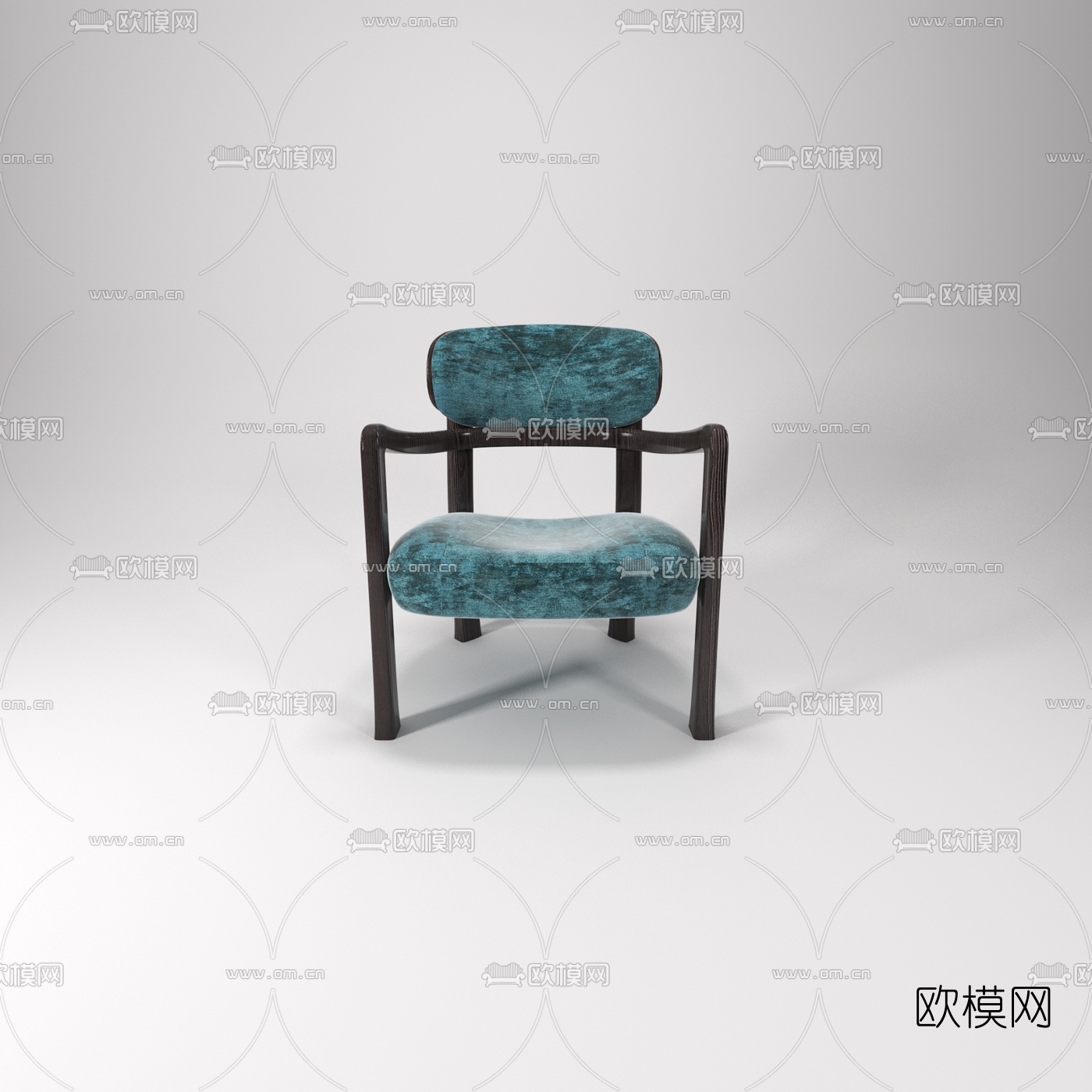 新中式单椅免费3d模型下载（渲染图2）