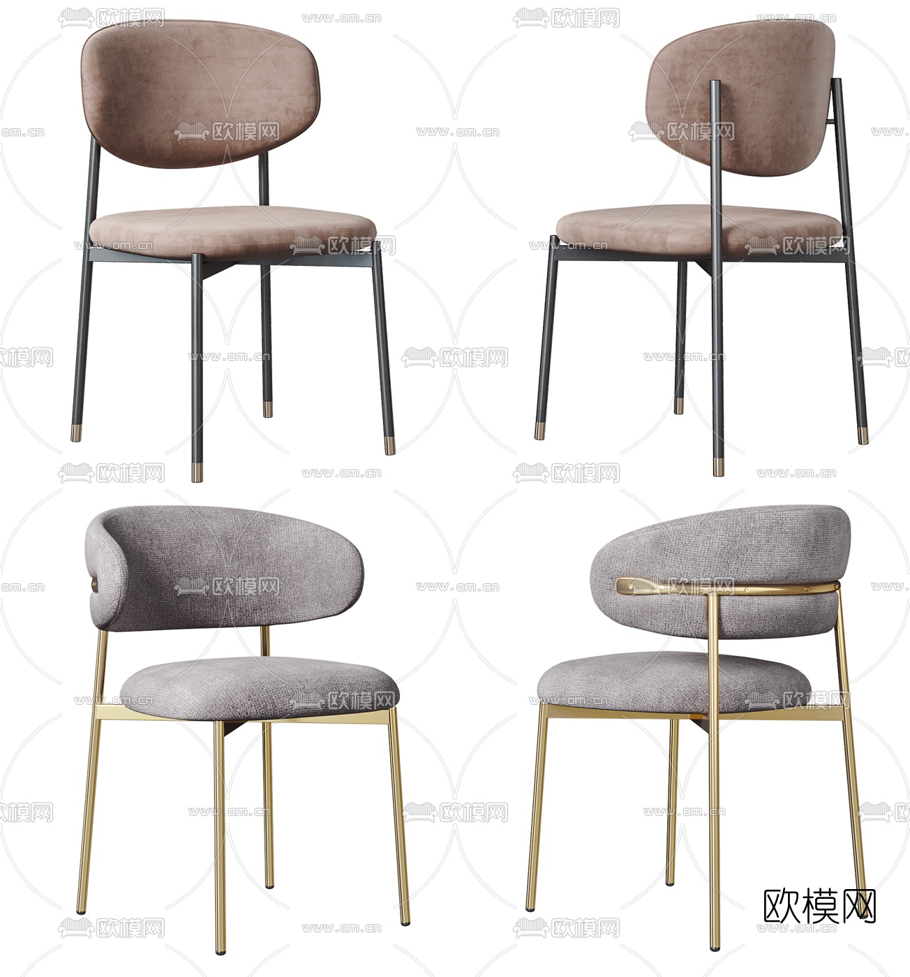 Calligaris 现代布艺单椅3d模型下载