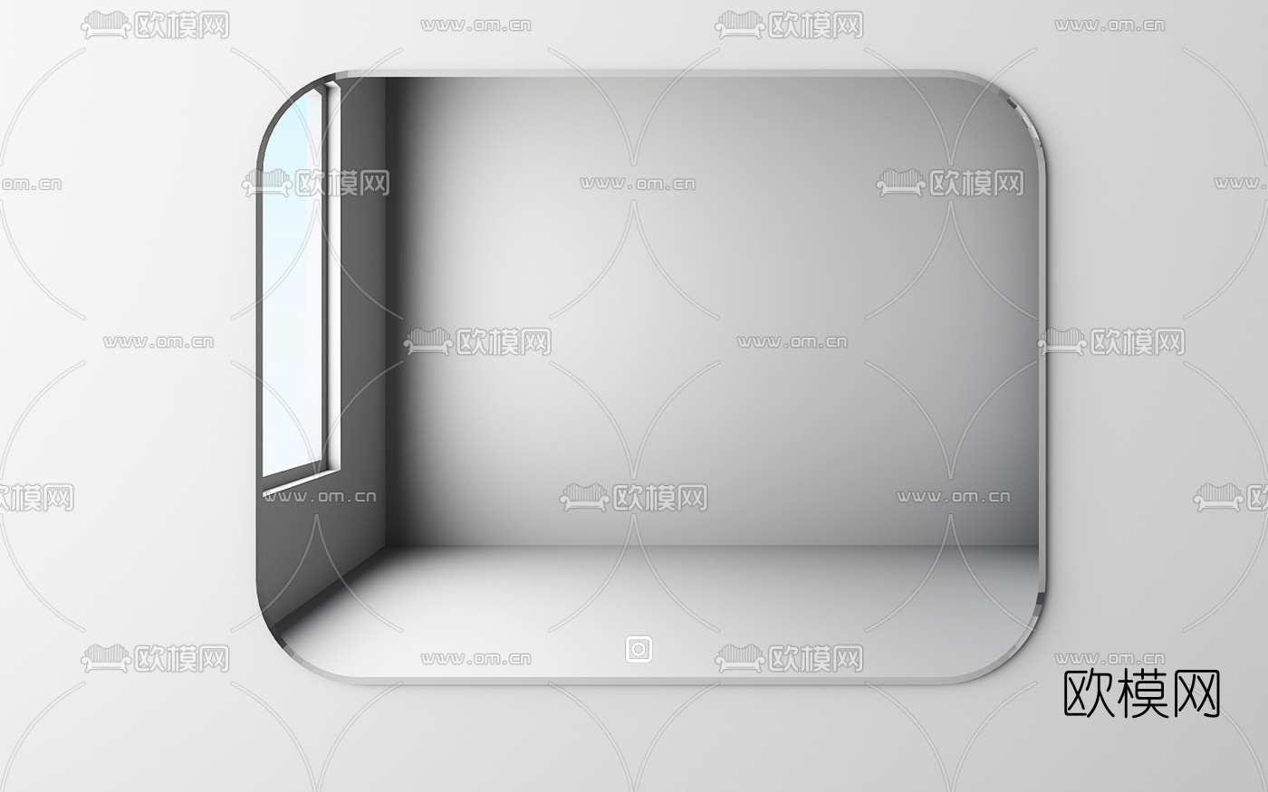 现代挂镜3d模型