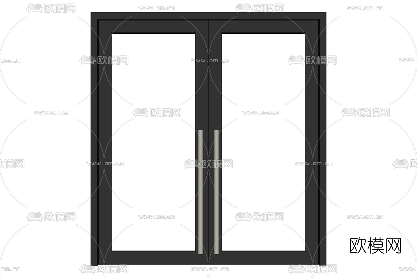 现代双开门免费su模型下载