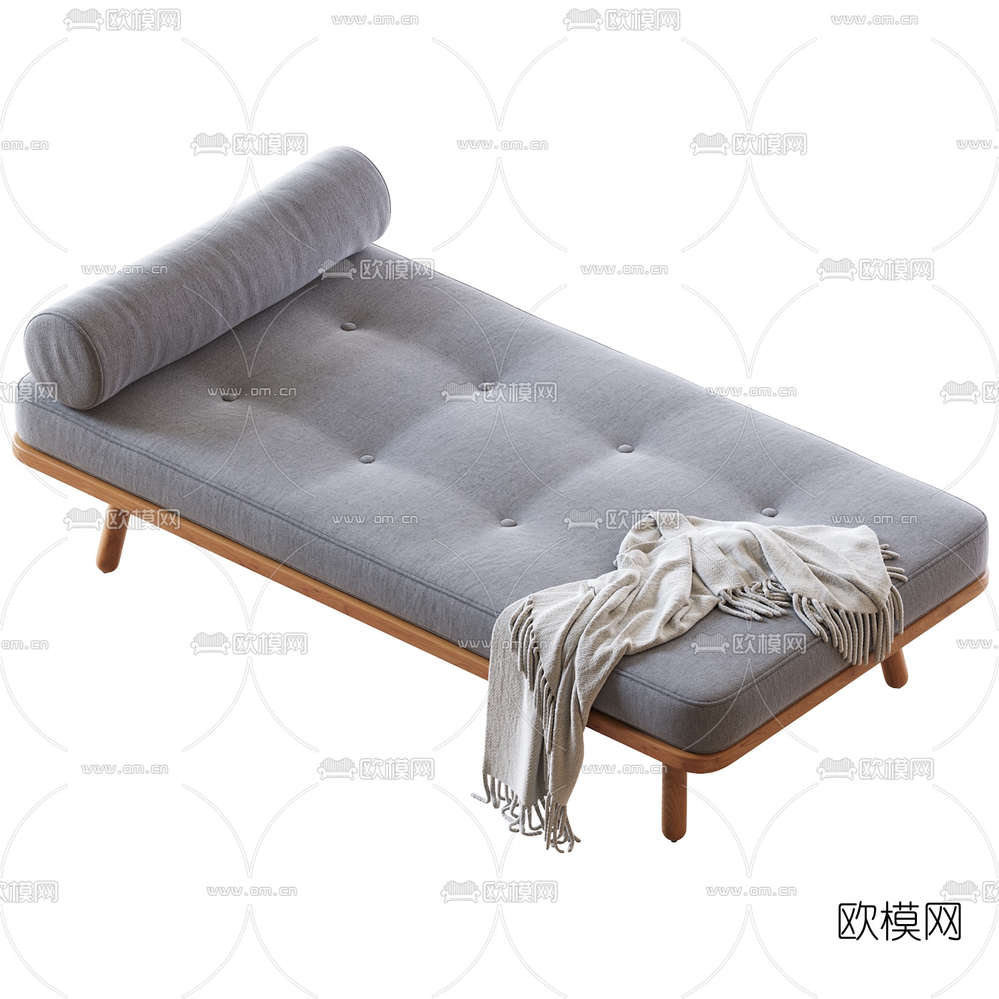 北欧脚踏沙发凳3d模型下载（渲染图4）