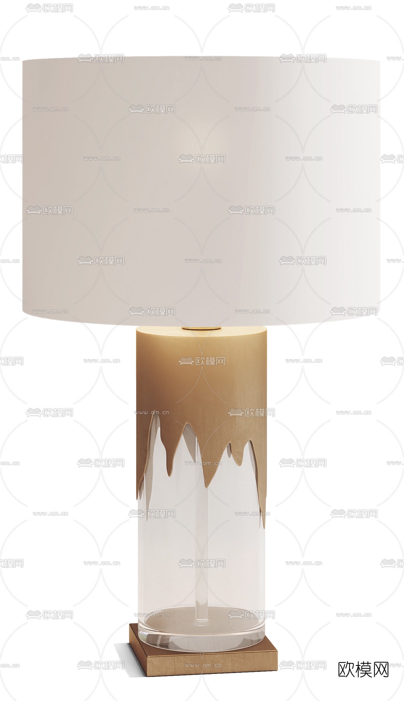现代轻奢台灯3d模型下载（渲染图4）