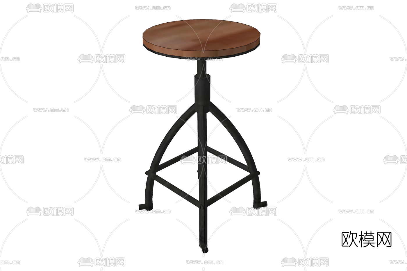 现代吧台凳免费su模型下载