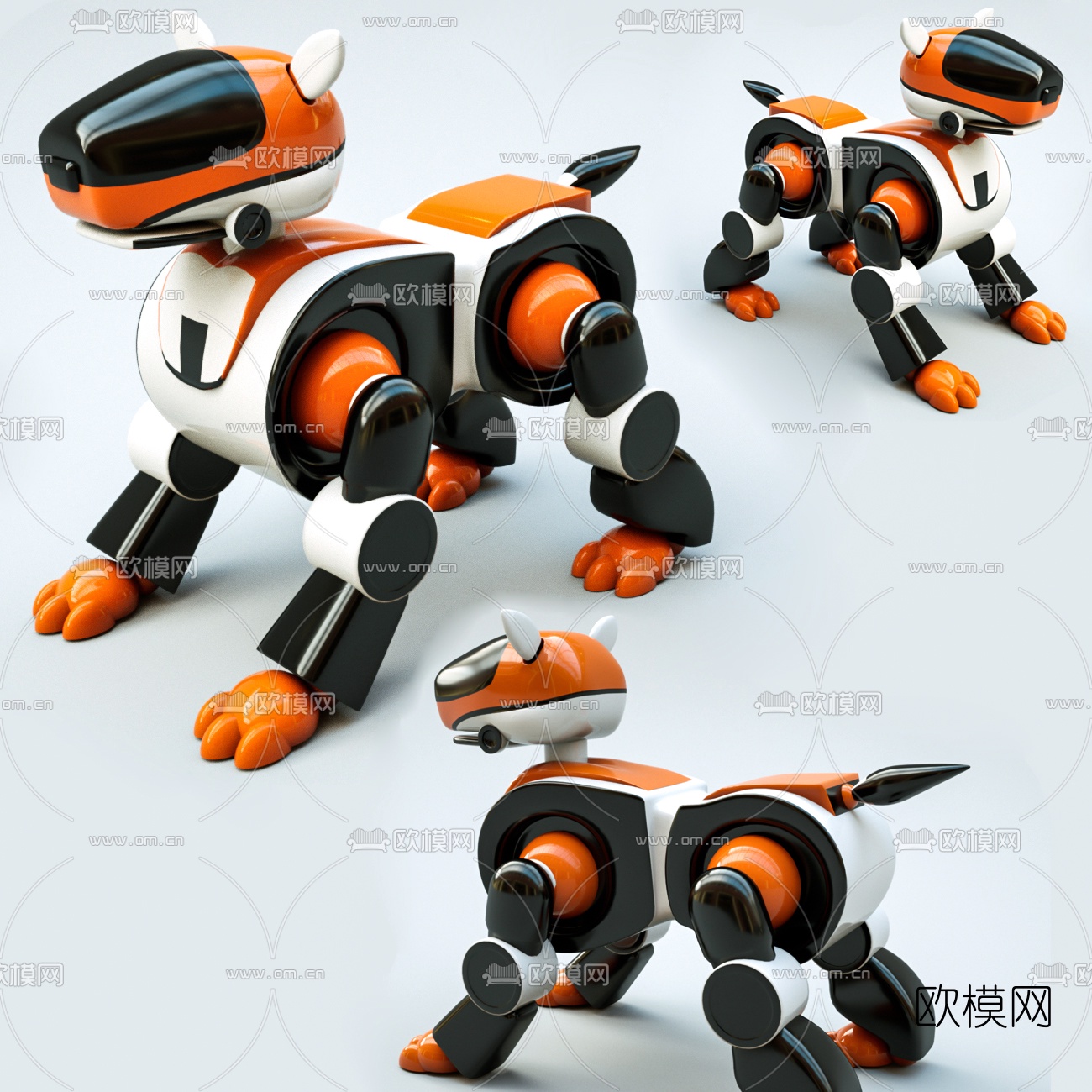 现代机器狗3d模型