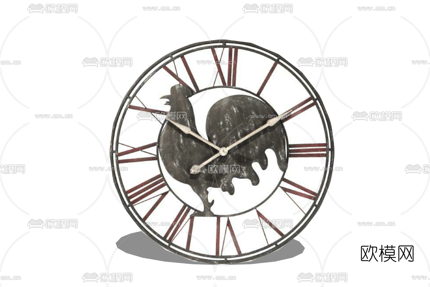 欧式挂钟su模型下载