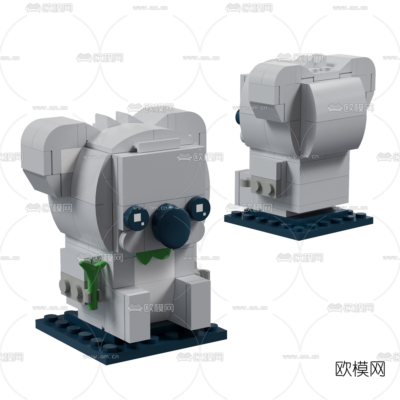现代无尾熊玩具3d模型