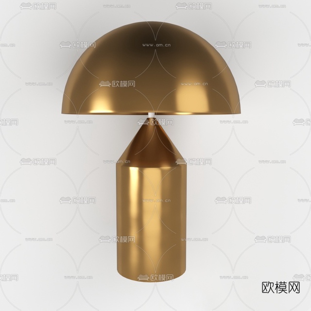 现代金属台灯免费3d模型下载