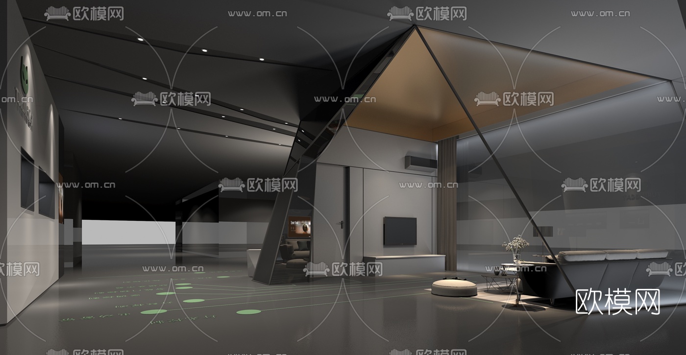 现代高级灰智能家居展厅3d模型下载_ID10035203_3dmax免费模型-欧模网