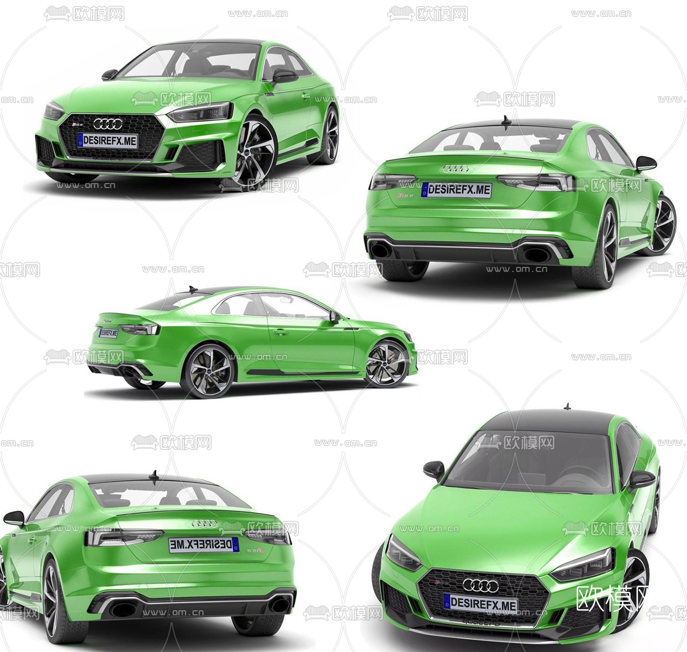 现代奥迪汽车3d模型