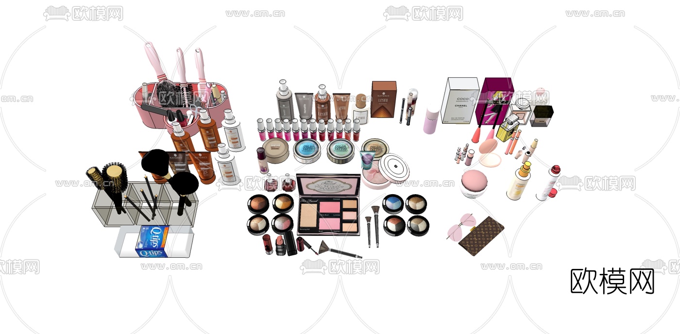 现代化妆品su模型下载