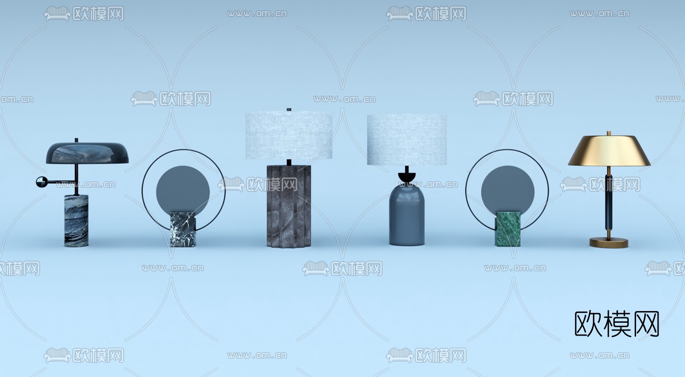 现代轻奢吊灯su模型下载（渲染图1）
