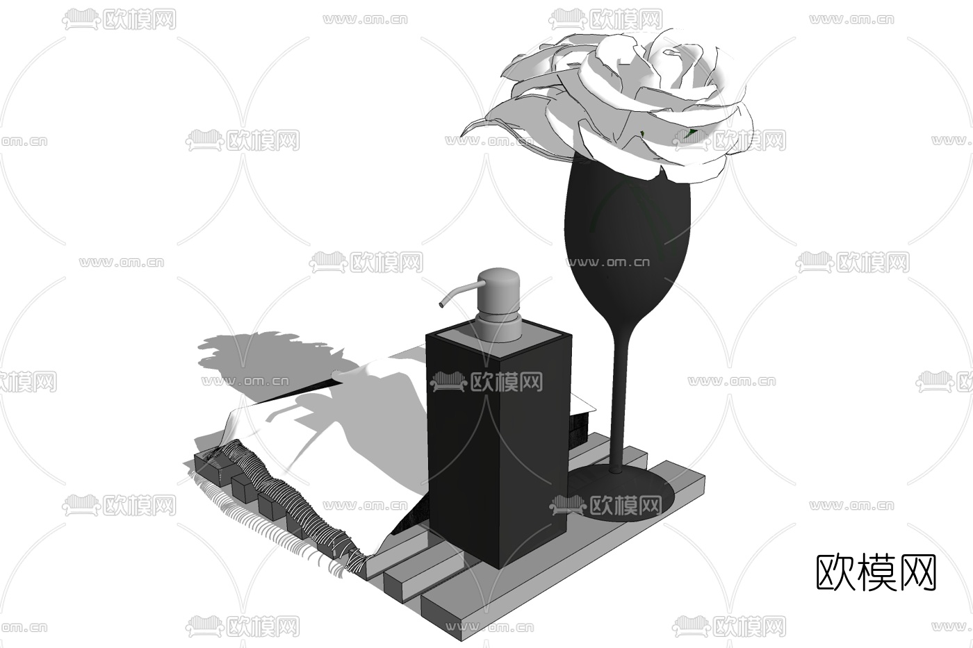 现代沐浴露免费su模型下载