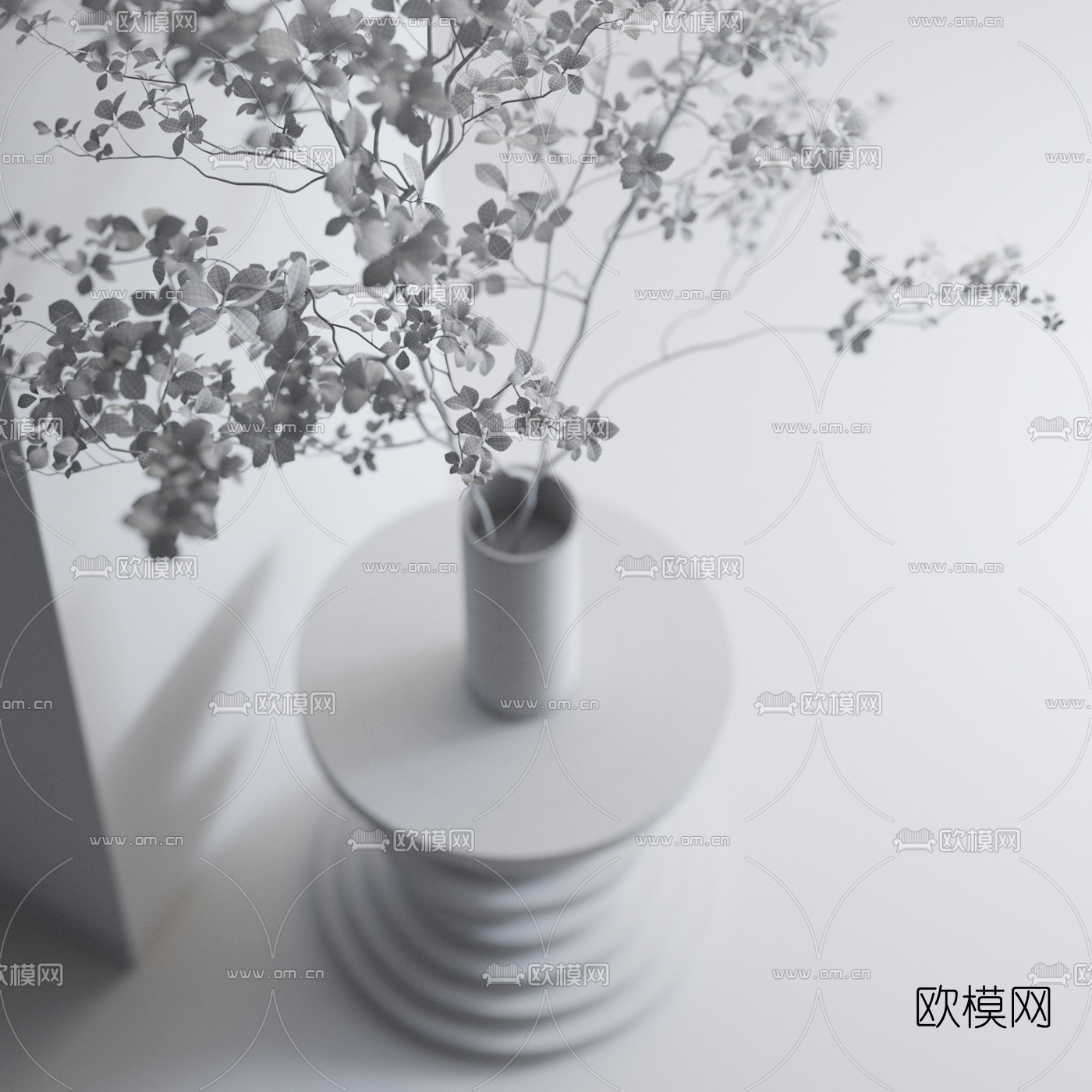 日式混搭酒店休息区3d模型下载（渲染图4）