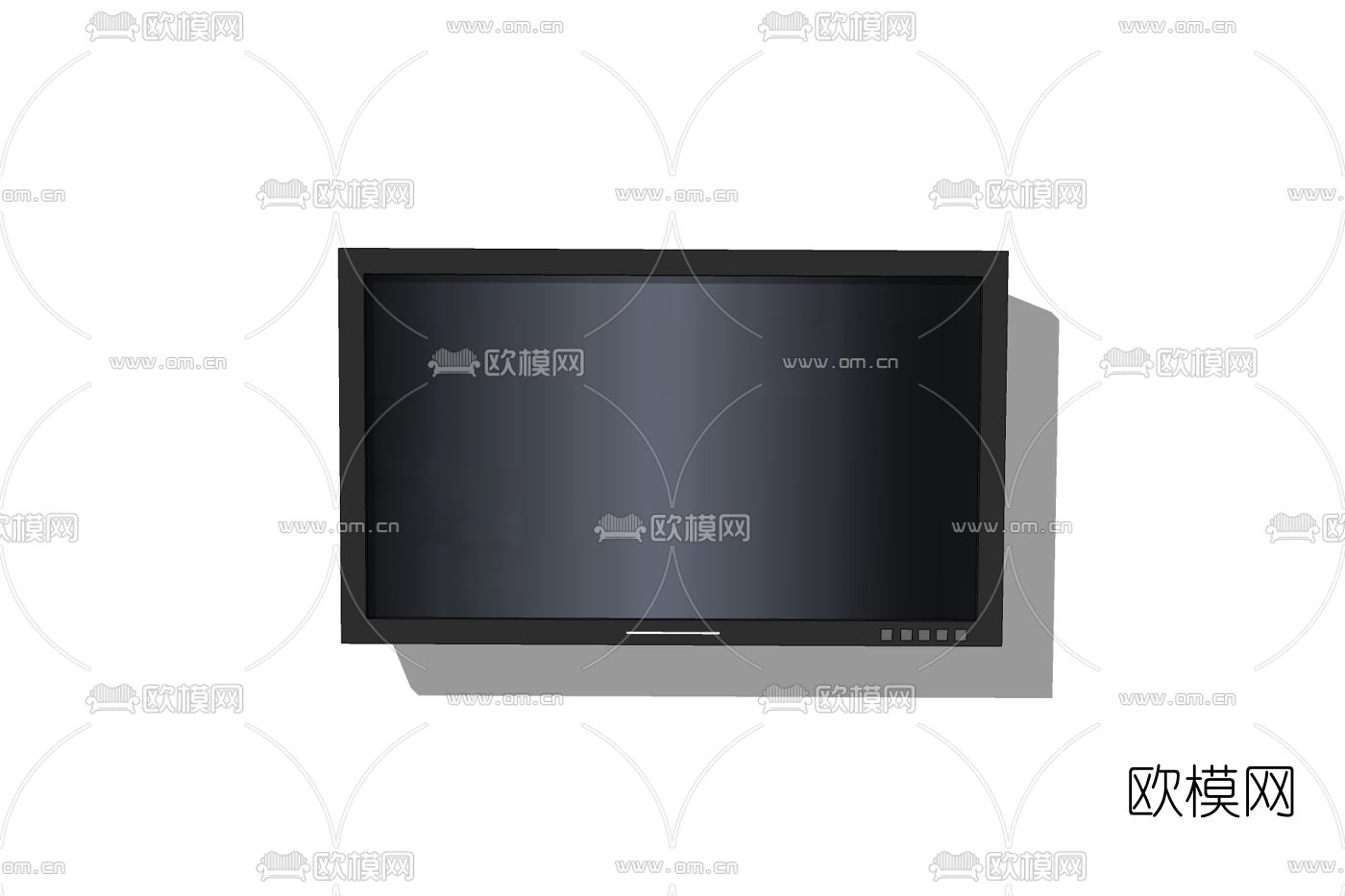 现代电视机免费su模型下载