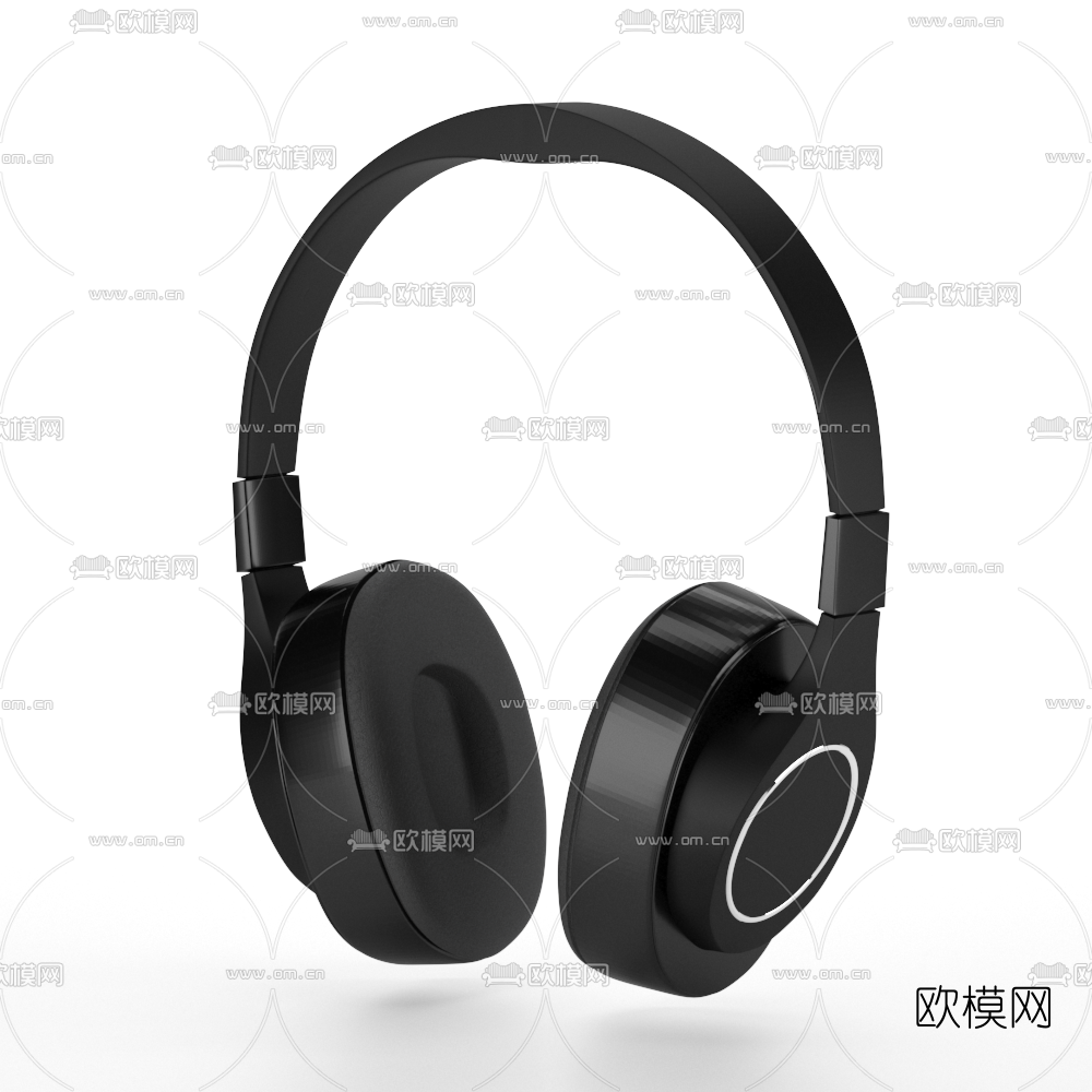 现代头戴式耳机3d模型下载（渲染图1）
