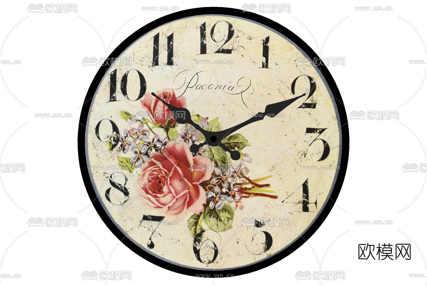 欧式挂钟su模型下载
